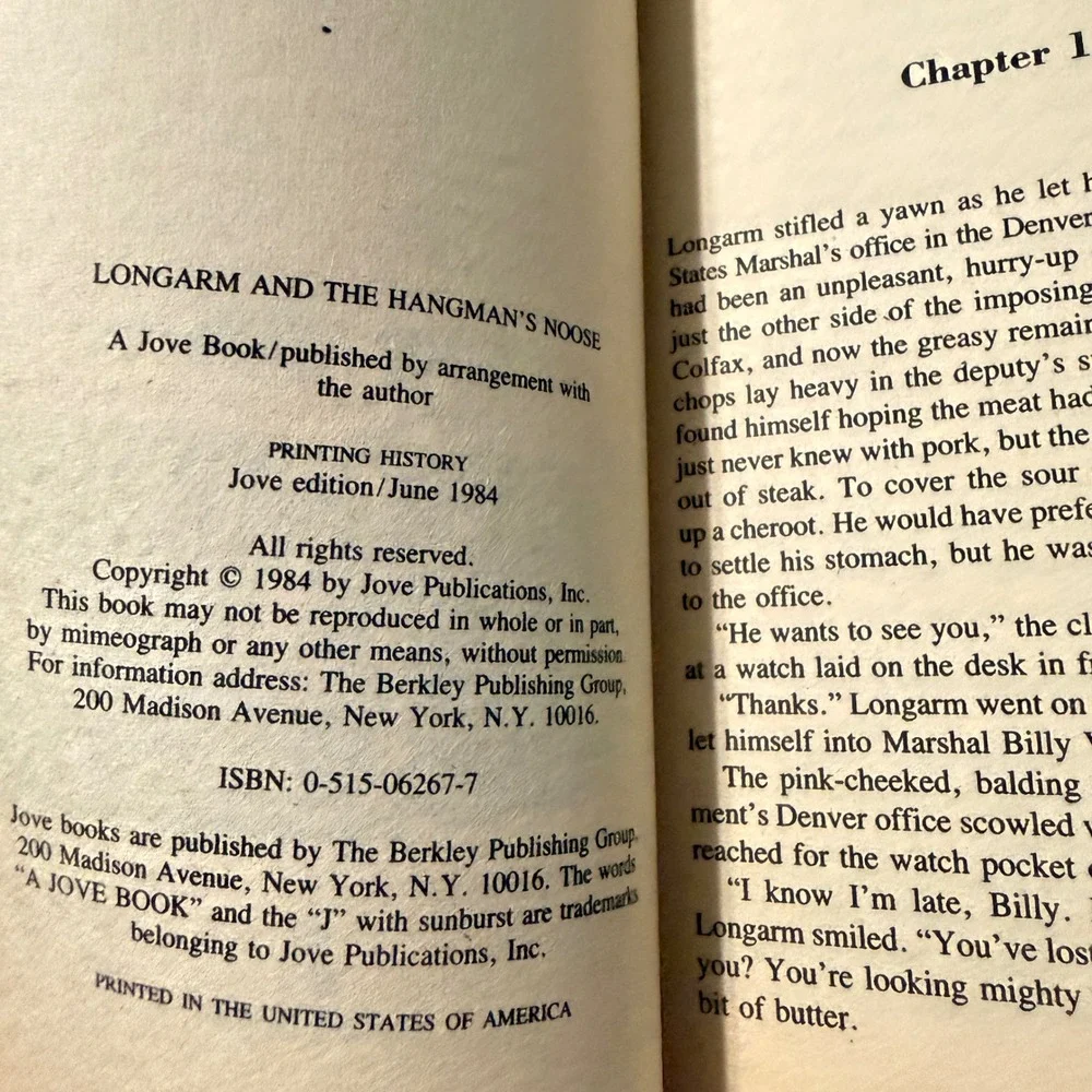3 Longarm Western Books Tabor Evans 64 65 66 Cattle Baron Steer Swindlers 1984
